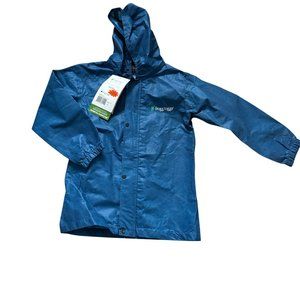 Frogg Toggs Kids Rain Jacket Royal Blue Waterproof Lightweight Hooded Size S